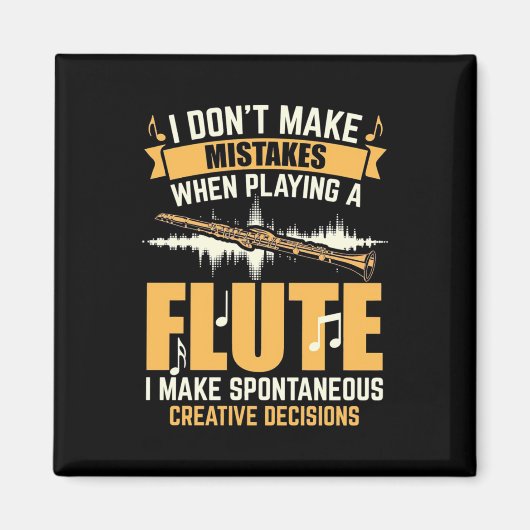 Bei einem Flute mache ich spontan Magnet (Vorne)