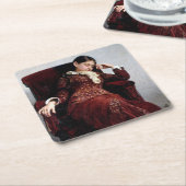 Bei einer Erholung, Ilya Repin Rechteckiger Pappuntersetzer (angewinkelt)