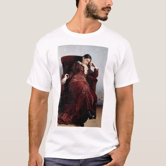 Bei einer Erholung, Ilya Repin T-Shirt (Vorderseite)