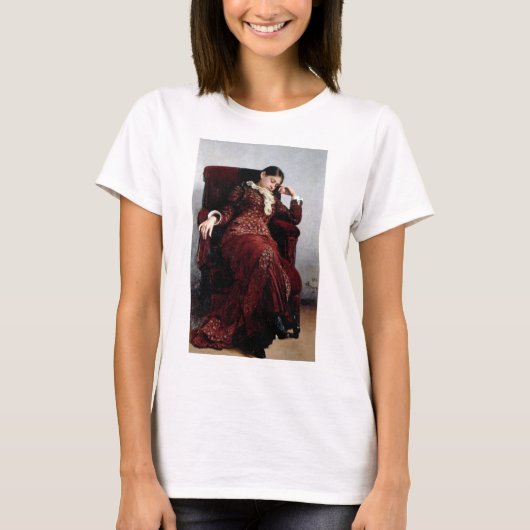 Bei einer Erholung, Ilya Repin T-Shirt (Vorderseite)