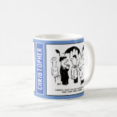 Bei einer Hochzeit warnt der Trauzeuge den Bräutig Kaffeetasse (VorderseiteRechts)