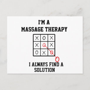Bei einer Massage-Therapie finde ich immer eine Lö Postkarte