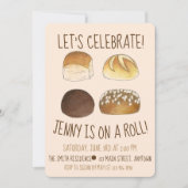 Bei einer Roll Let's feiern Glückwunsch Party Einladung (Vorderseite)