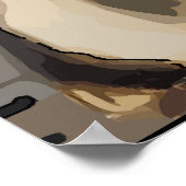 Bei Einnahme von seltener, Abstrakter Poster (Ecke)