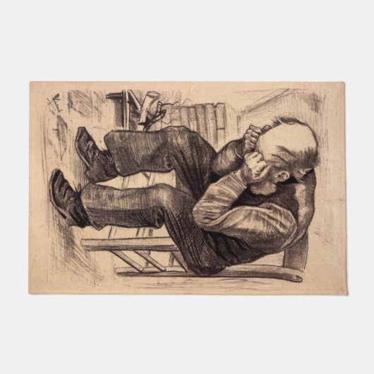 Bei Eternitys Gate - Van Gogh Floor Mat Fußmatte (Vorderseite)