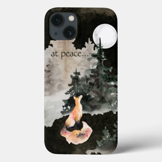 bei Frieden ~ Fox und Vollmond-Wald Case-Mate iPhone Hülle (Rückseite)