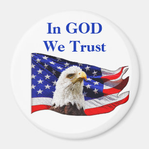 Bei GOD vertrauen wir billigen Patriotischen Magne Magnet