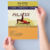 Bei Gym Stretching Women Sun Sports Fitness Pilate Flyer (Hand)