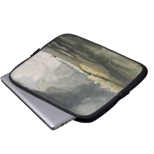 Bei Hailsham Sussex: Ein nähernder Sturm, 1821 Laptopschutzhülle (Vorne Knopf)