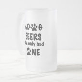 Bei Hundbienen hatte ich nur eine Mattglas Bierglas (Vorderseite Links)