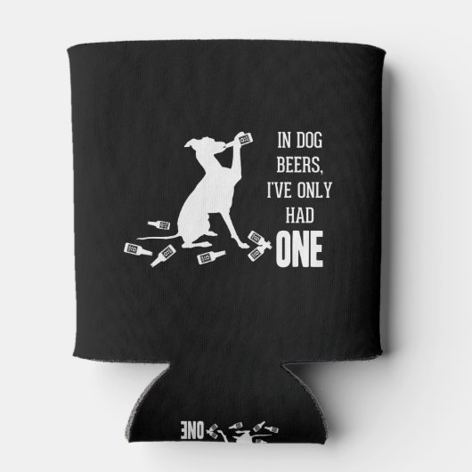 Bei Hundbier hatte ich nur eine lustige Zitate Dosenkühler (Rückseite)