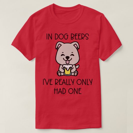 Bei Hundbier hatte ich wirklich nur einen T-Shirt (Design vorne)