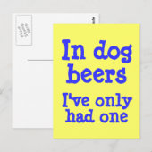 Bei Hundebären hatte ich nur einen Postkarte (Vorne/Hinten)