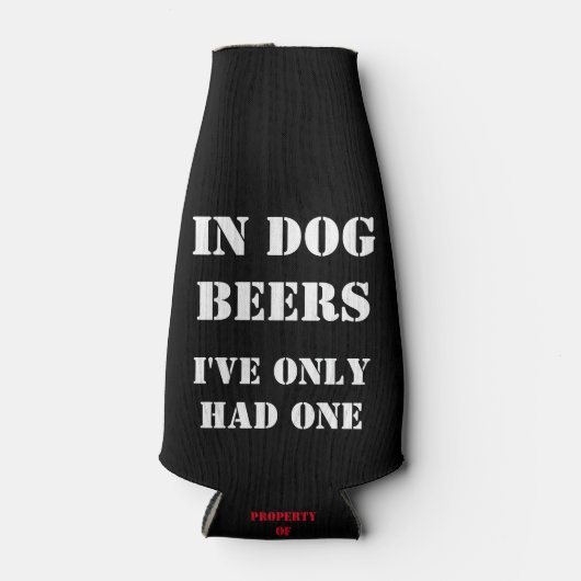 BEI HUNDEN FLASCHENKÜHLER (Vorderseite)