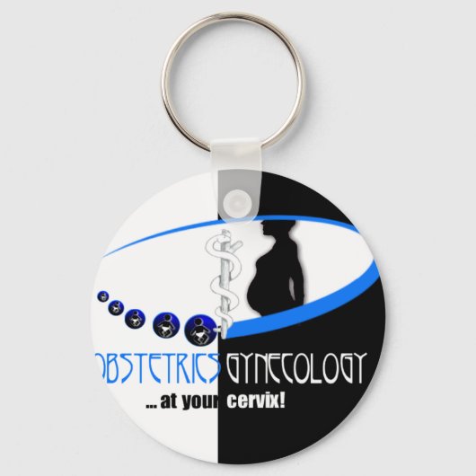 BEI IHREM CERVIX - OB / GYN (GYNEKOLOGISTISCHER SP SCHLÜSSELANHÄNGER (Vorderseite)