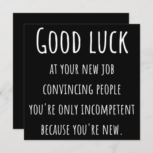 bei Ihrem neuen Job überzeugend Menschen, dass Sie Save The Date (Vorne/Hinten)