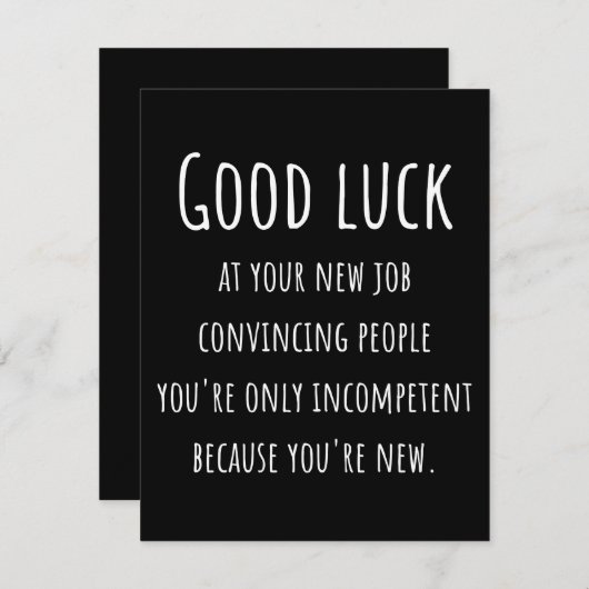 bei Ihrem neuen Job überzeugend Menschen, dass Sie Save The Date (Vorne/Hinten)