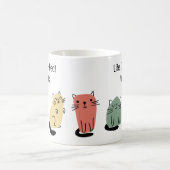 Bei Katzen ist das Leben reinigend Kaffeetasse (Mittel)