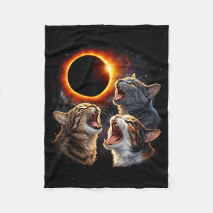 Bei Katzenheulen Totale Sonnenfinsternis Fleecedecke