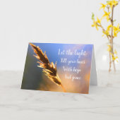 Bei Krebs oder schweren Krankheiten gut werden Karte (Gelbe Blume)