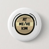 BEI ME/HE KIM Pronoun Rainbow Circle Prix Button (Vorderseite)