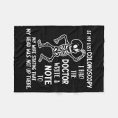 Bei meiner letzten Koloskopie ließ ich den Arzt ei Fleecedecke (Vorderseite (Horizontal))