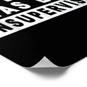 Bei meiner Verteidigung wurde ich als unbeaufsicht Poster (Ecke)