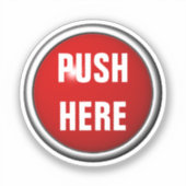 bei Notstoß hier Aufkleber (Vorderseite)