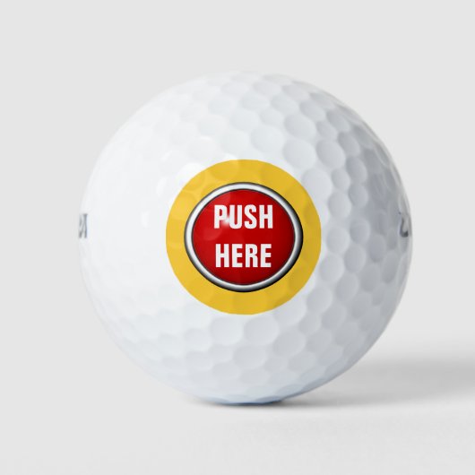 bei Notstoß hier Golfball (Vorderseite)
