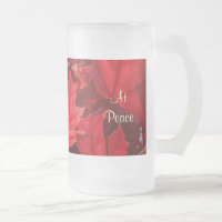Bei Peace Glass Tasse der Rote Herbst Blätter fall