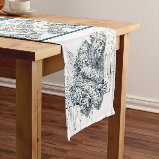 Bei Play Young Gorilla Table Runner Kurzer Tischläufer (Beispiel)