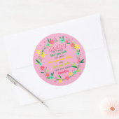 Bei Schönheit geht es nicht darum, wie man aussieh Runder Aufkleber (Umschlag)