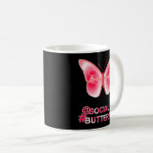 Bei Social Hashag Butterfly Kaffeetasse (VorderseiteRechts)