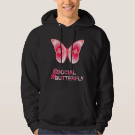 Bei Social Hashtag Butterfly Hoodie