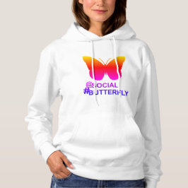 Bei Social Hashtag Butterfly [Hyper-Filter-Remix] Hoodie