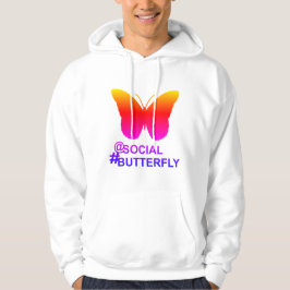 Bei Social Hashtag Butterfly [Hyper-Filter-Remix] Hoodie