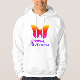 Bei Social Hashtag Butterfly [Hyper-Filter-Remix] Hoodie