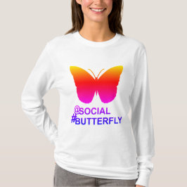 Bei Social Hashtag Butterfly [Hyper-Filter-Remix] T-Shirt