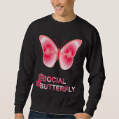 Bei Social Hashtag Butterfly Sweatshirt (Vorderseite)