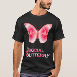 Bei Social Hashtag Butterfly T-Shirt