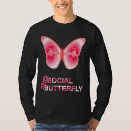 Bei Social Hashtag Butterfly T-Shirt
