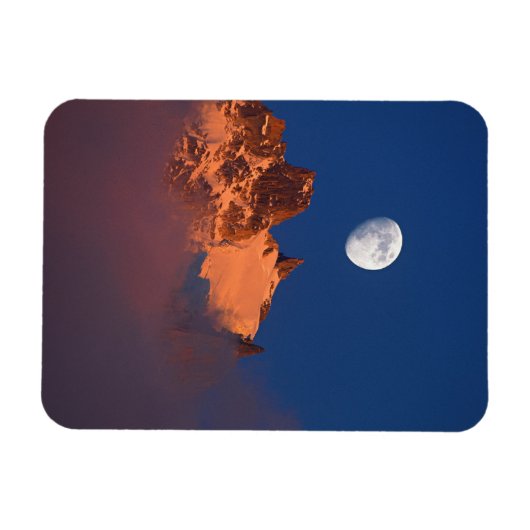 Bei Sonnenaufgang | Aiguille du Plan Chamonix, Fra Magnet (Horizontal)