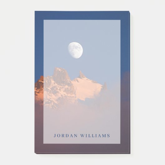 Bei Sonnenaufgang | Aiguille du Plan Chamonix, Fra Post-it Klebezettel (Vorderseite)