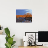 Bei Sonnenuntergang am Calamus River badet Poster (Heimbüro)