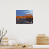 Bei Sonnenuntergang am Calamus River badet Poster (Küche)