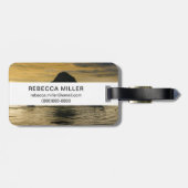 Bei Sonnenuntergang ausziehen Gepäckanhänger (Rückseite horizontal)