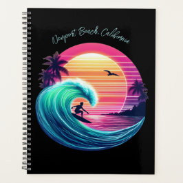 Bei Sonnenuntergang die Wave reiten Planer