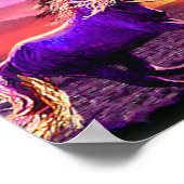 bei Sonnenuntergang eingetaucht Poster (Ecke)