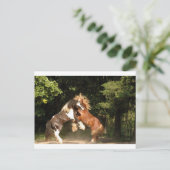 Bei Sonnenuntergang spielen Postkarte (Stehend Vorderseite)