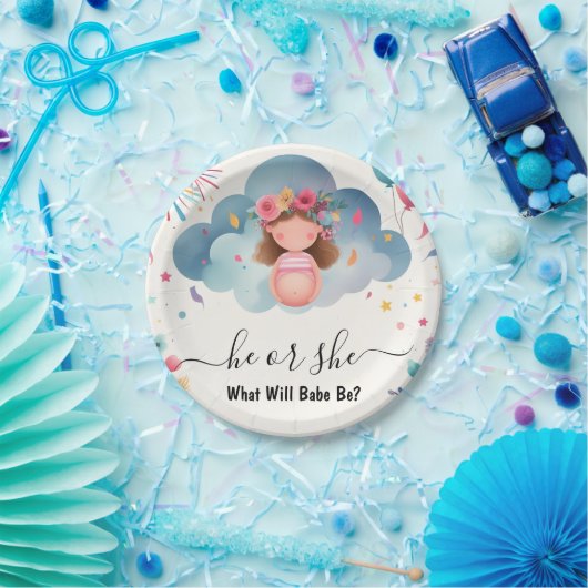 Bei Stash Fun Cloud Family in der spanischen Gende Pappteller (Party)